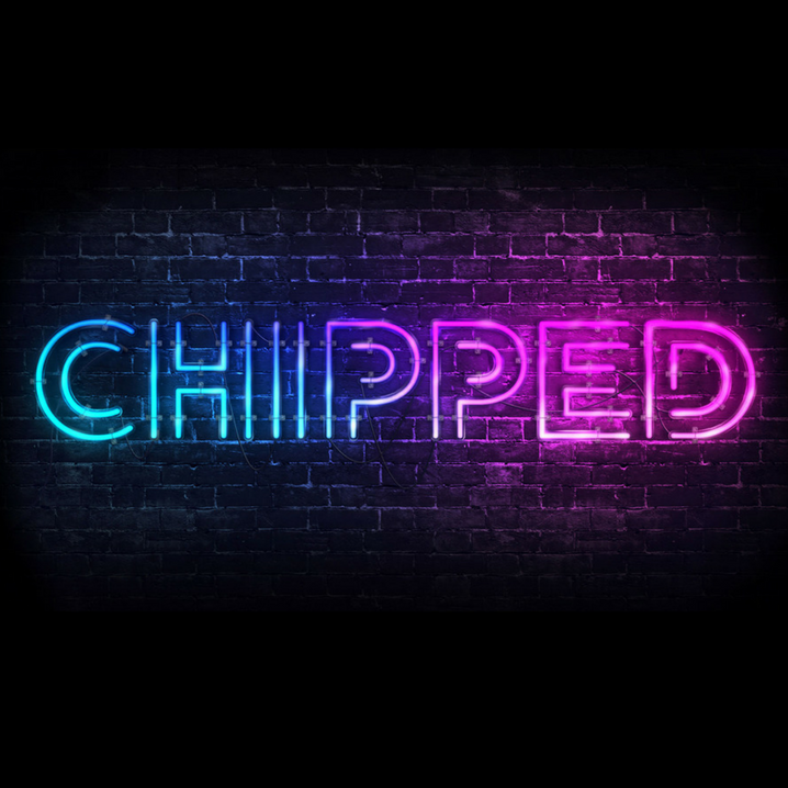 chipped
